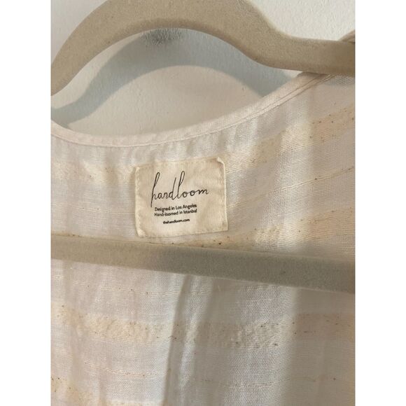 Handloom Los Angeles Sustainable Fashion Duster Length Kimono Tie Front OS - Picture 4 of 4